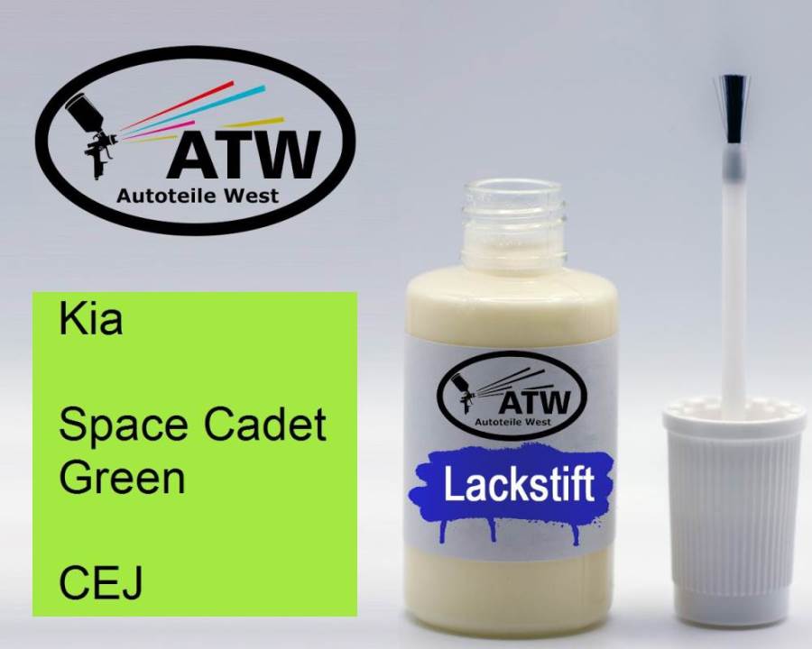 Kia, Space Cadet Green, CEJ: 20ml Lackstift, von ATW Autoteile West.